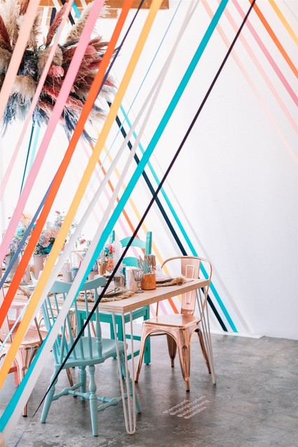 Colorful modern kids party Inspiration