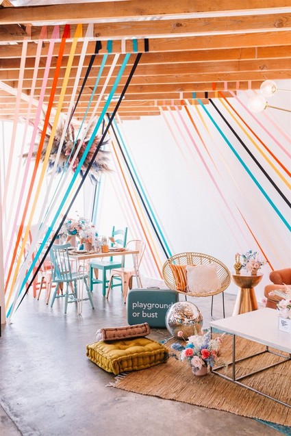 Colorful modern kids party Inspiration