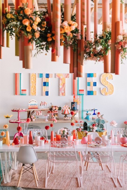 Colorful modern kids party Inspiration