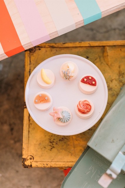 Modern birthday cake