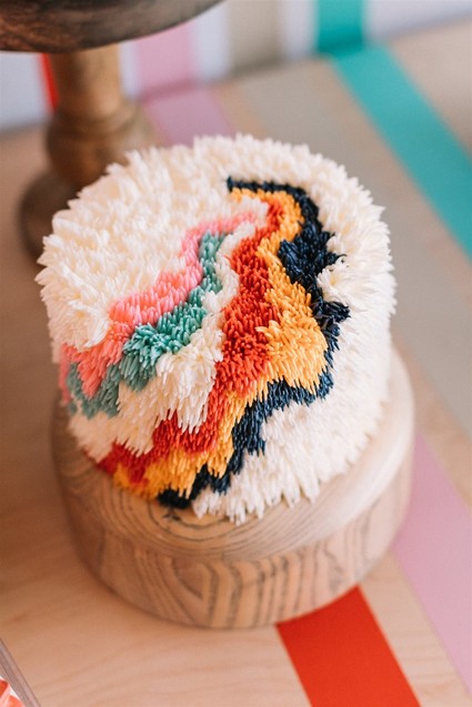 Modern birthday cake