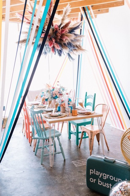 Colorful modern kids party Inspiration
