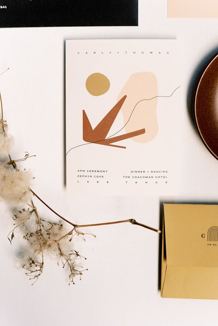 Modern wedding stationery