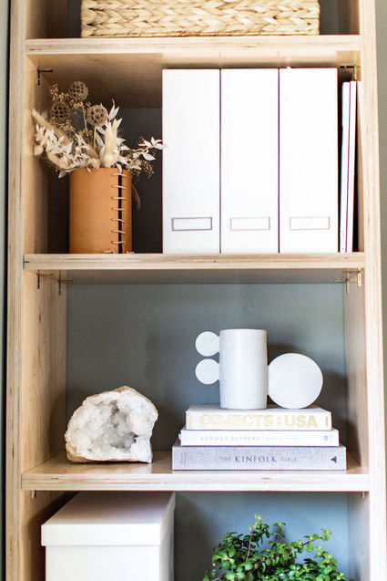 styled shelves