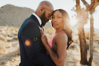Formal desert engagement shoot
