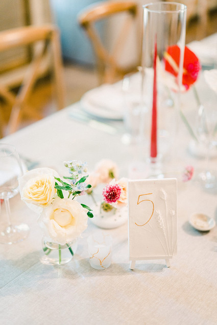 Elegant table number idea