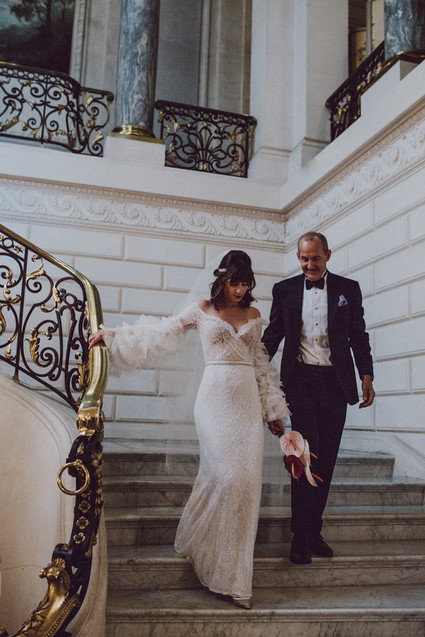 Elegant Paris destination wedding at a historic venue