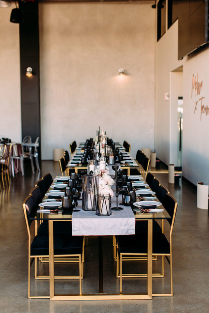 Blush and black wedding colors