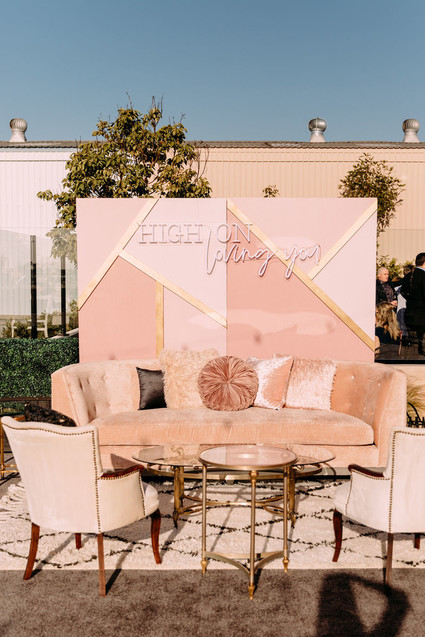 Luxe modern wedding decor