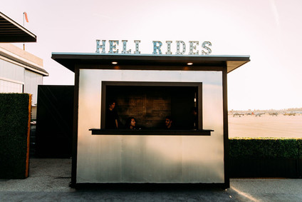 Airplane hangar wedding venue