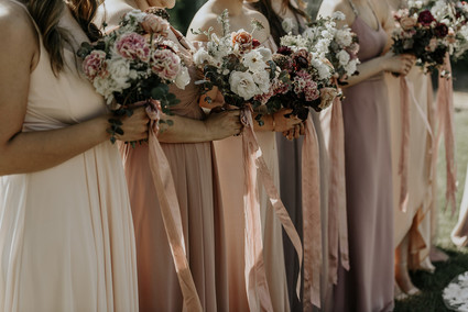 Blush bridesmaids