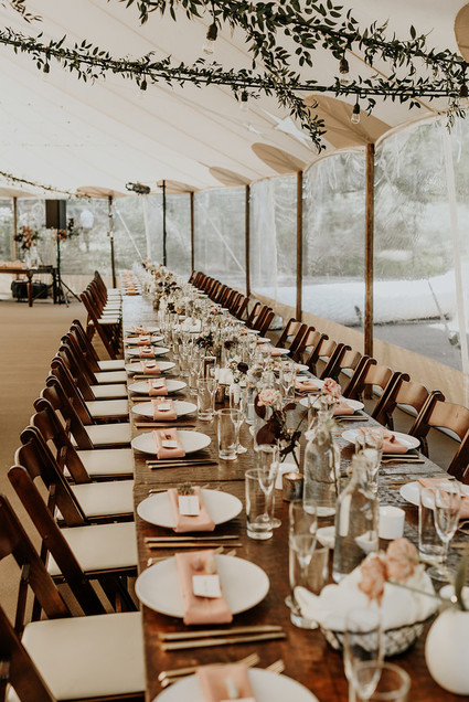 Romantic summer tablescape