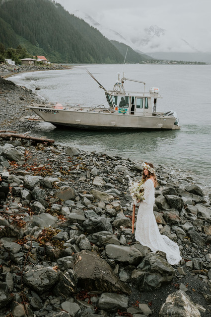 Rainy day Alaska wedding for The Bus & Us