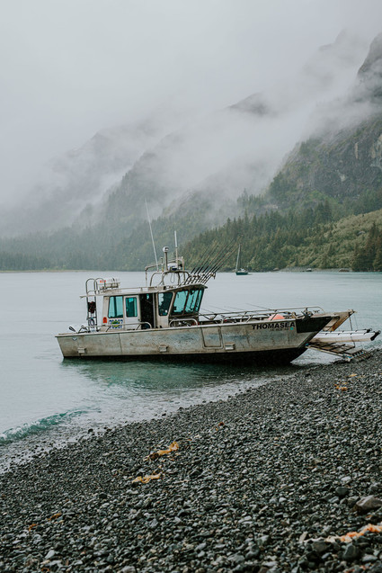 Rainy day Alaska wedding for The Bus & Us