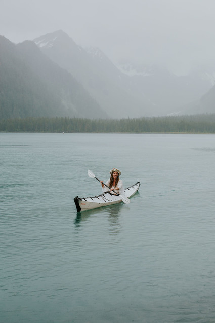 Kayak wedding portraits