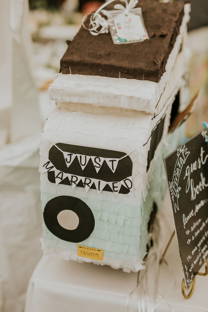 Rainy day Alaska wedding for The Bus & Us