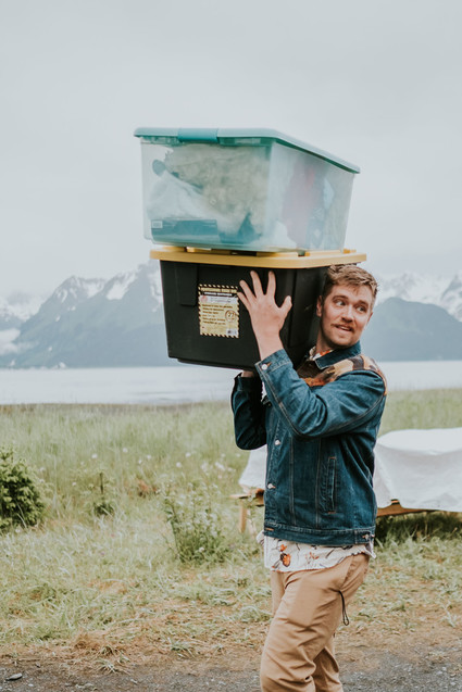 Rainy day Alaska wedding for The Bus & Us