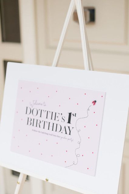 Ladybug themed girls 1st birthday