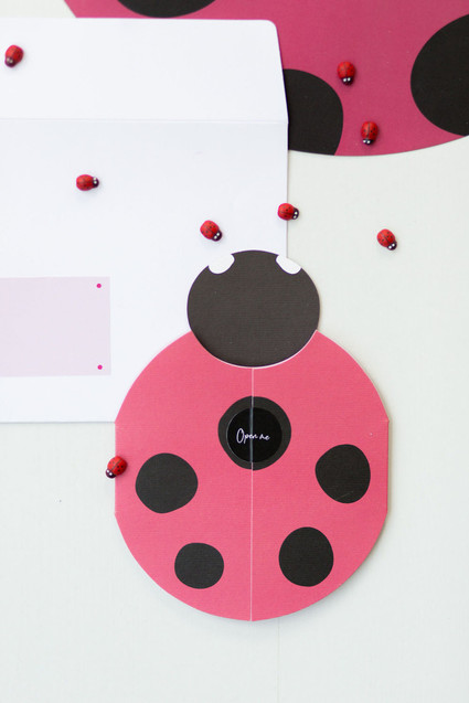 Ladybug birthday invitations