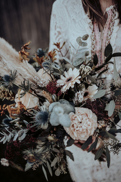 Boho bridal bouquet