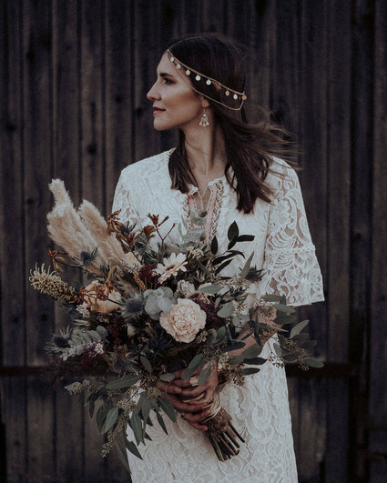Boho bridal bouquet