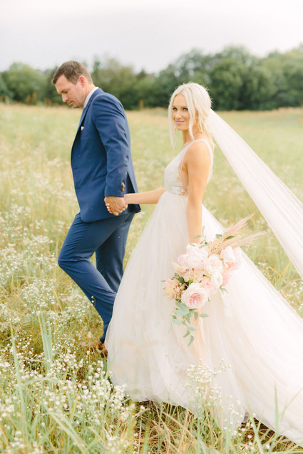 McKenna Bleu’s blush + white North Carolina wedding