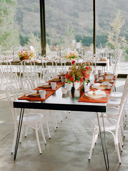 Modern fall tablescape
