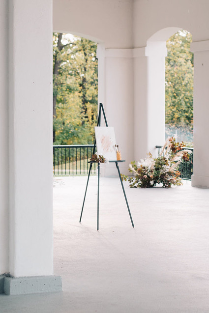 Soft, romantic watercolor inspired fall wedding ideas