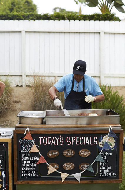 Taco bar at party Inspiration