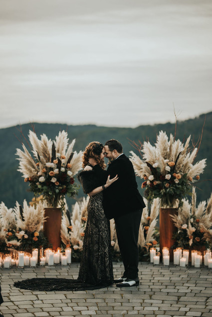 Black wedding dress for NYE wedding