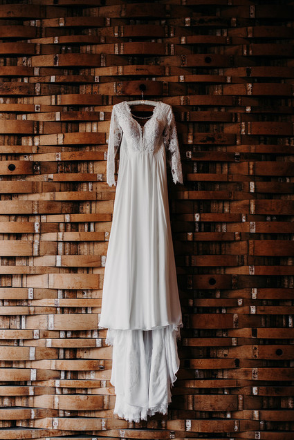 Long sleeve wedding dress