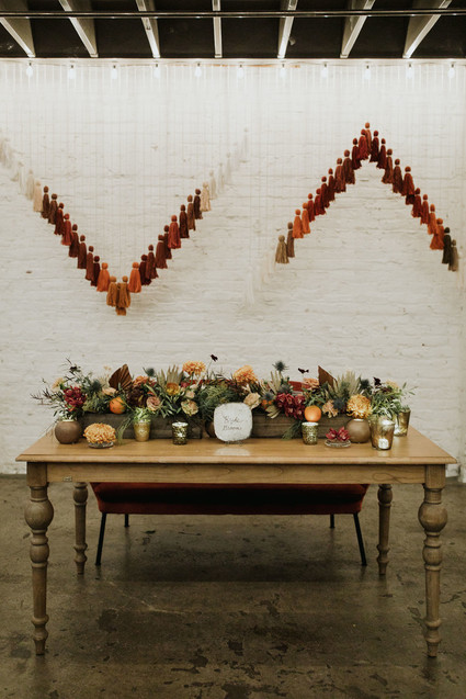 Yarn tassel backdrop