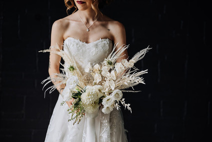 White and cream bridal bouquet