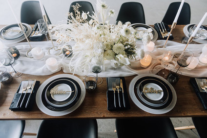 NYE place setting ideas Inspiration