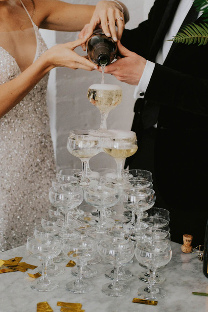 NYE champage tower Inspiration