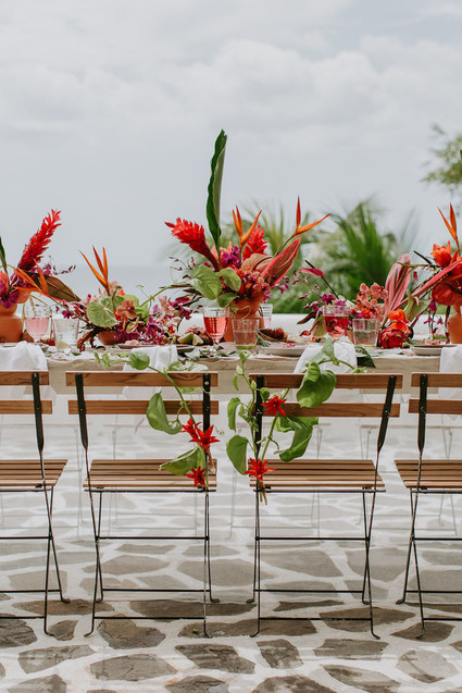 Costa Rican tropical flowers for wedding