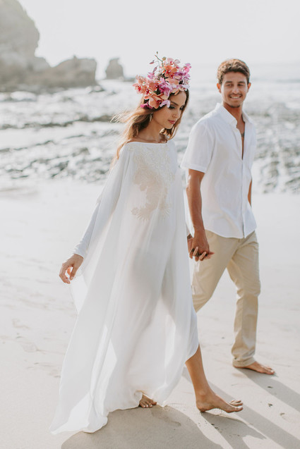 Tropical beach wedding in Costa Rica