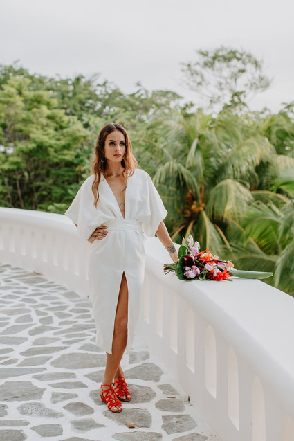 Tropical beach wedding in Costa Rica