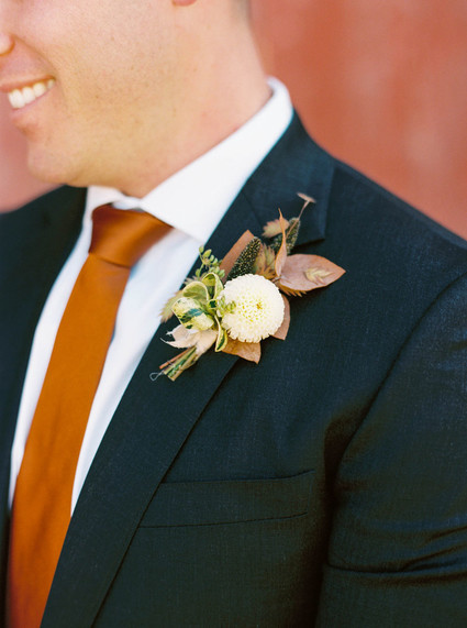 Fall groom's fashion