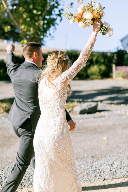 Romantic fall barn wedding at Stemple Creek Ranch Inspiration