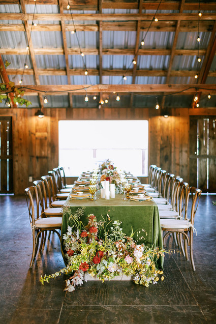 romantic fall tablescape