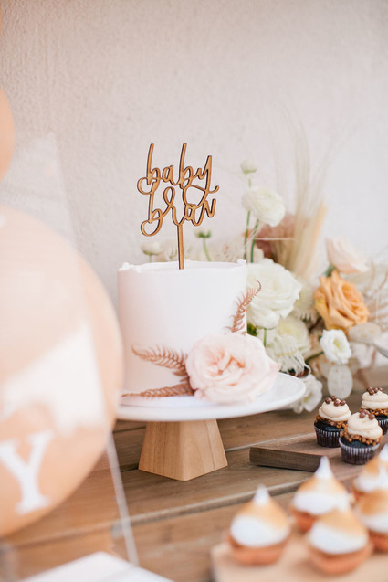 baby shower cake topper