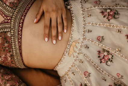 modern Indian wedding in a medieval castle