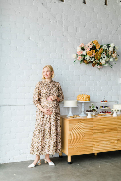 a modern animal-themed baby shower for Anne Sage
