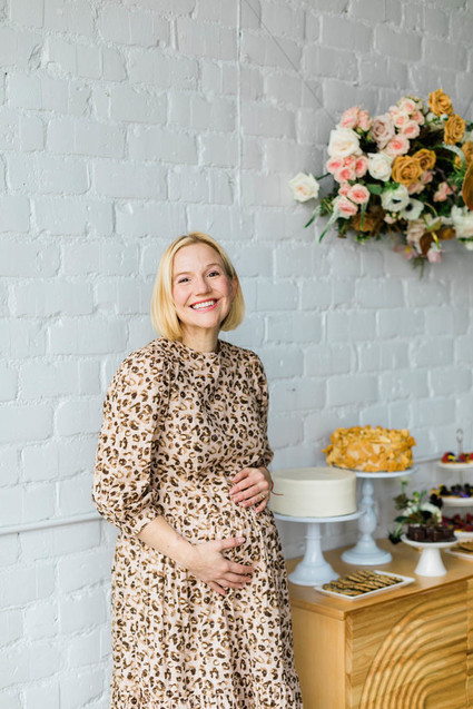 a modern animal-themed baby shower for Anne Sage