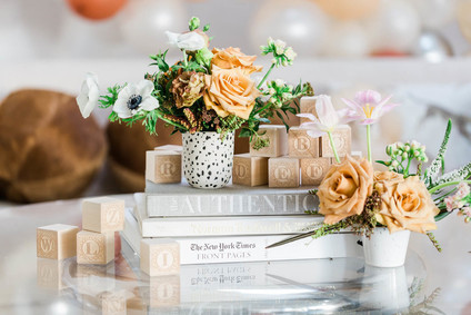 a modern animal-themed baby shower for Anne Sage