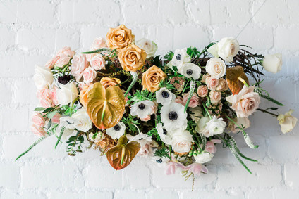 spring floral installation