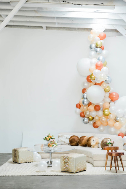 a modern animal-themed baby shower for Anne Sage