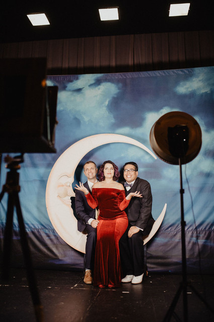 Moon backdrop for art decor wedding