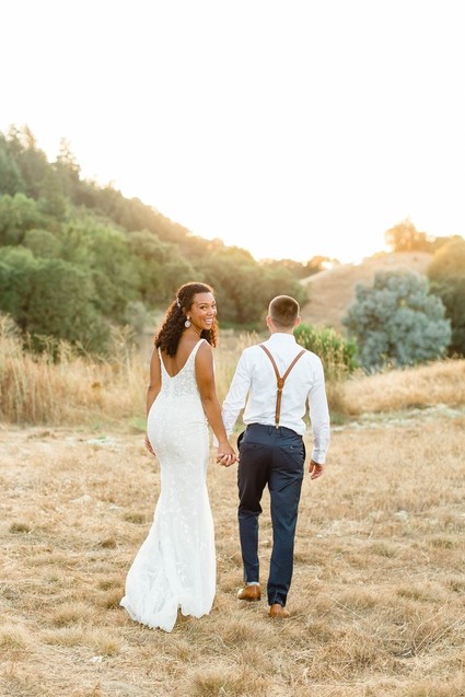 Bright, rustic orange + yellow Northern California ranch wedding